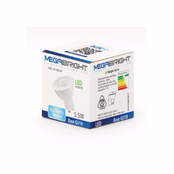 Ampolleta LED GU-10 5,5W 4000K
