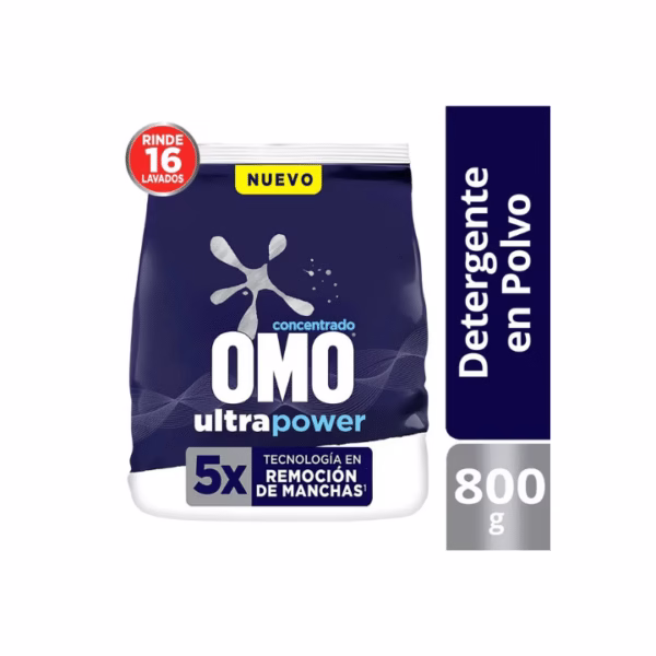 Detergente Polvo Omo Matic Ultra Power 800 g