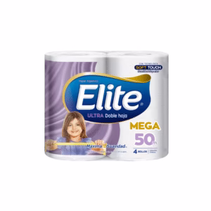 Papel Higiénico Elite Ultra Soft Touch  4 Rollos x 50 mts.